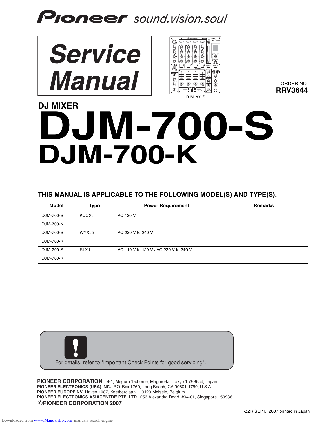 800 service. Mixer Pioneer 800. Pioneer a-700 service manual. Pioneer DJM 700. Pioneer PDP 700.
