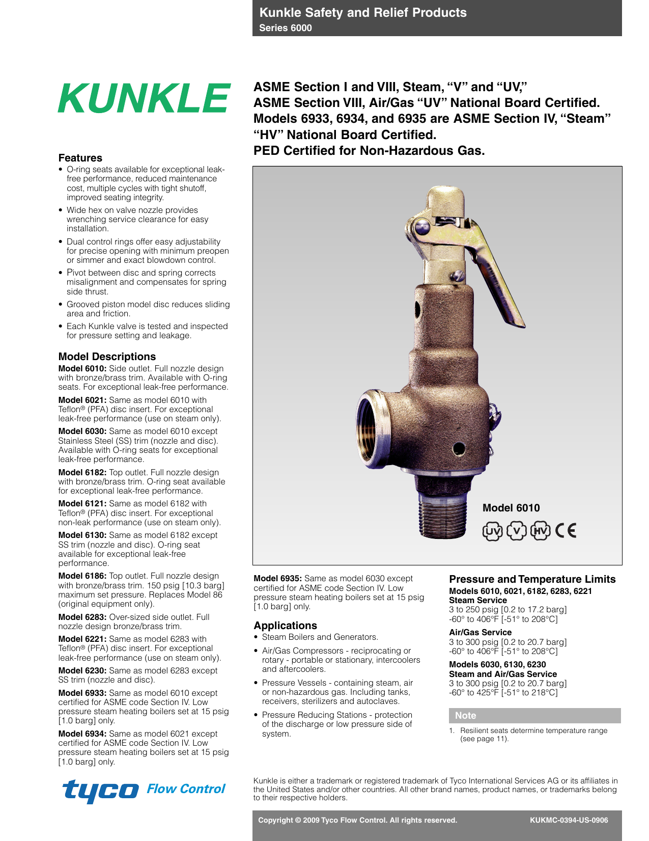 Kunkle Model 6000 Control Specialties Inc Manualzz