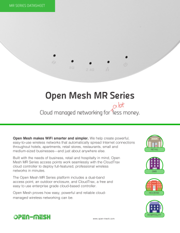 Open Mesh MR Series | Manualzz