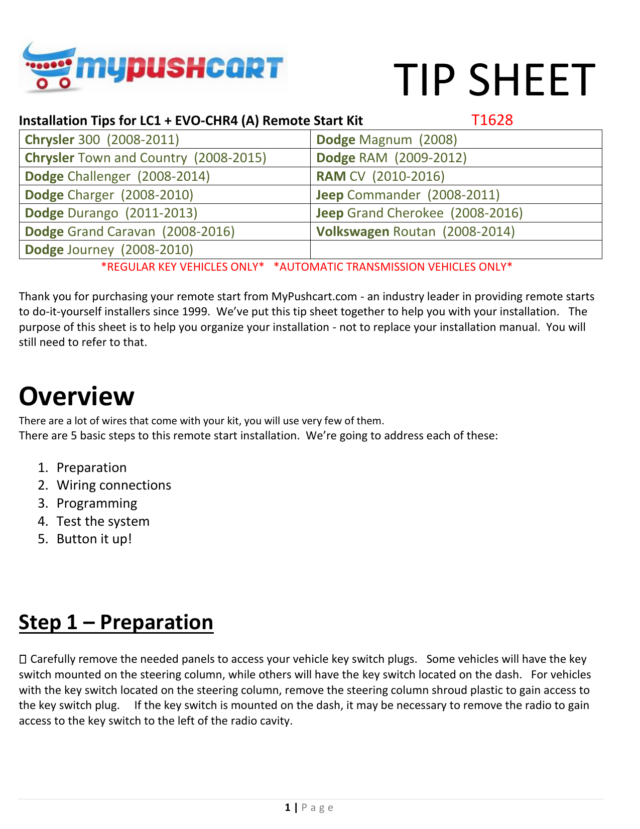 2016 dodge journey remote start