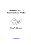 MobiPrint MP-T3 User&rsquo;s Manual