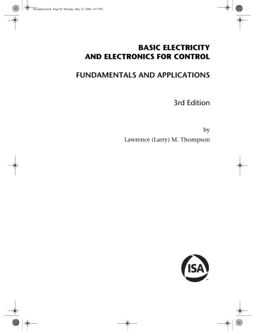 Basic Electricity And Electronics For Control Fundamentals And Manualzz