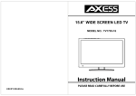 LED TV TV1703 16 Instruction Manual
