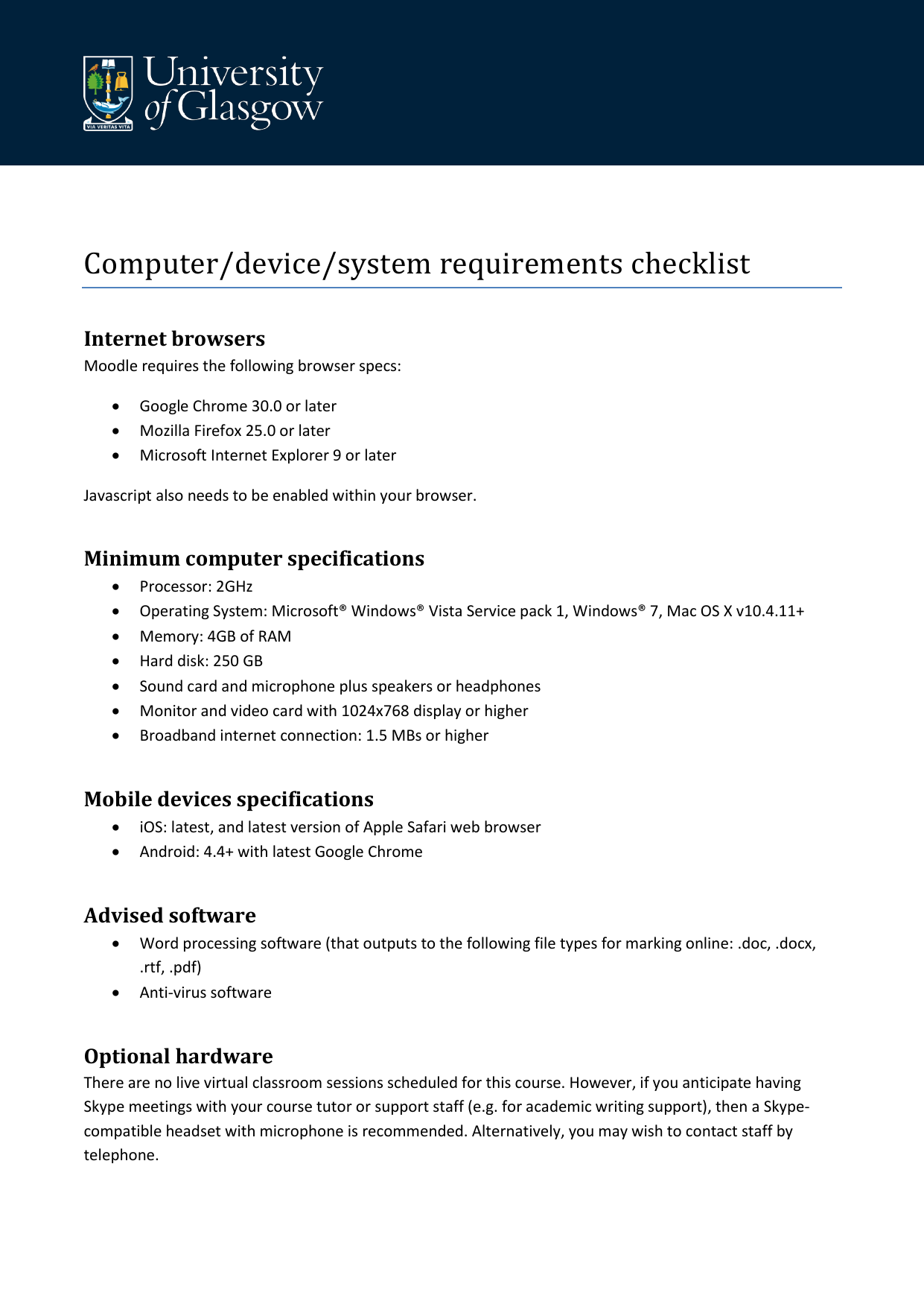 skype system requirements