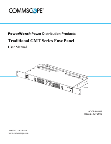 Fuse Panel GMT Series ADCP-80-582 User Manual | Manualzz