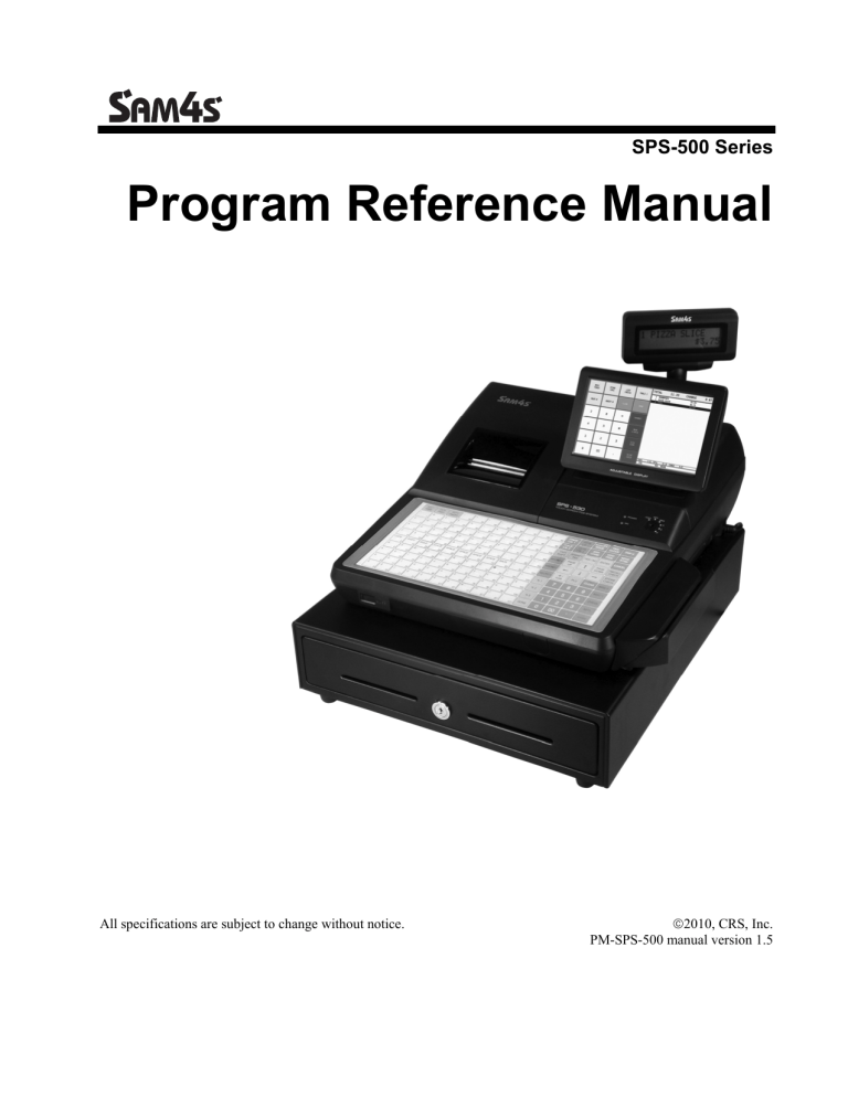 Program Reference Manual Free Cash Register Help Manualzz