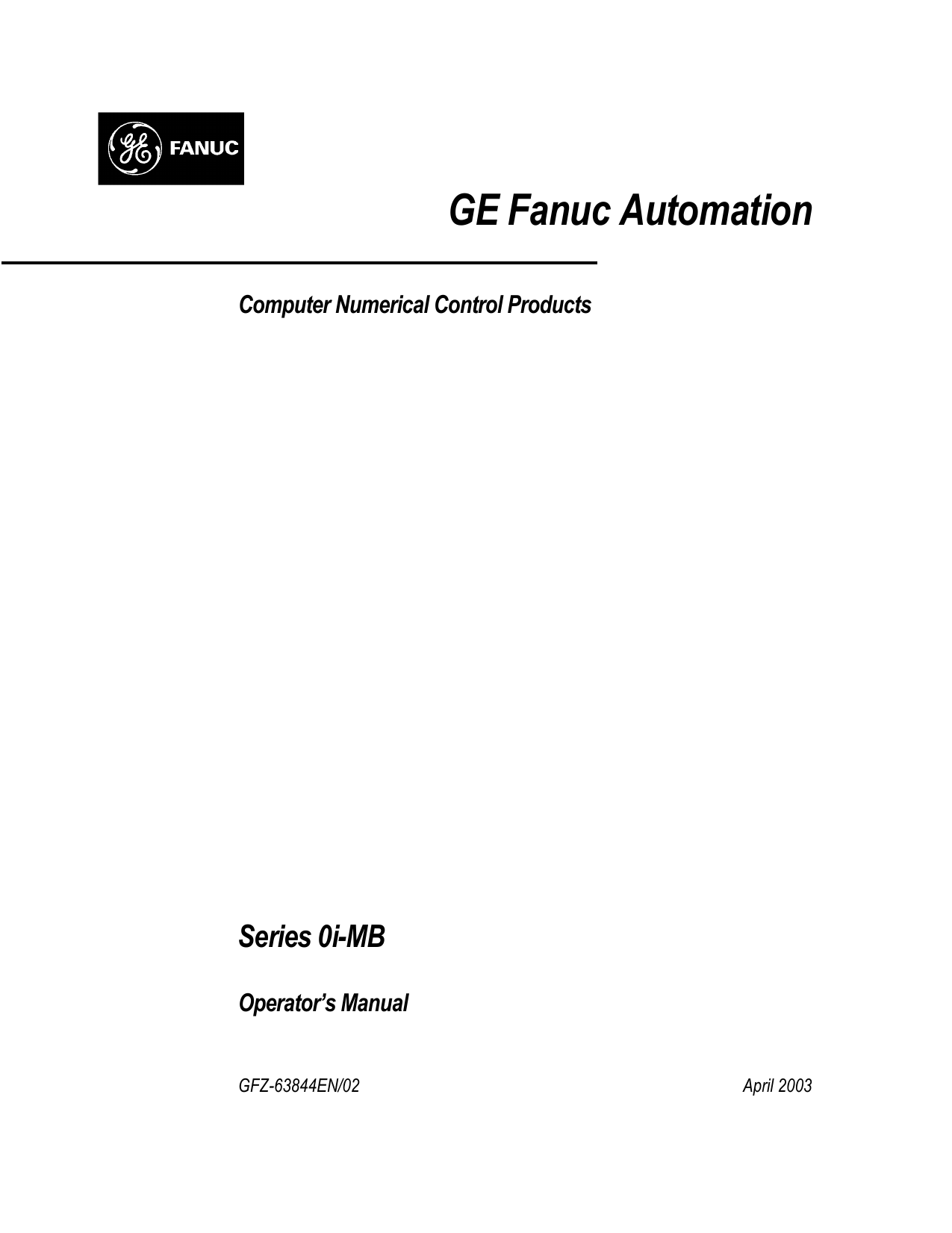 Series 0i Mb Operator S Manual Gfz en 02 Manualzz