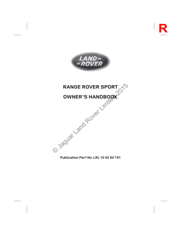 Range Rover Sport Owner's Handbook | Manualzz