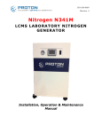 Nitrogen Generator N341M LCMS Laboratory Nitrogen Generator Manual