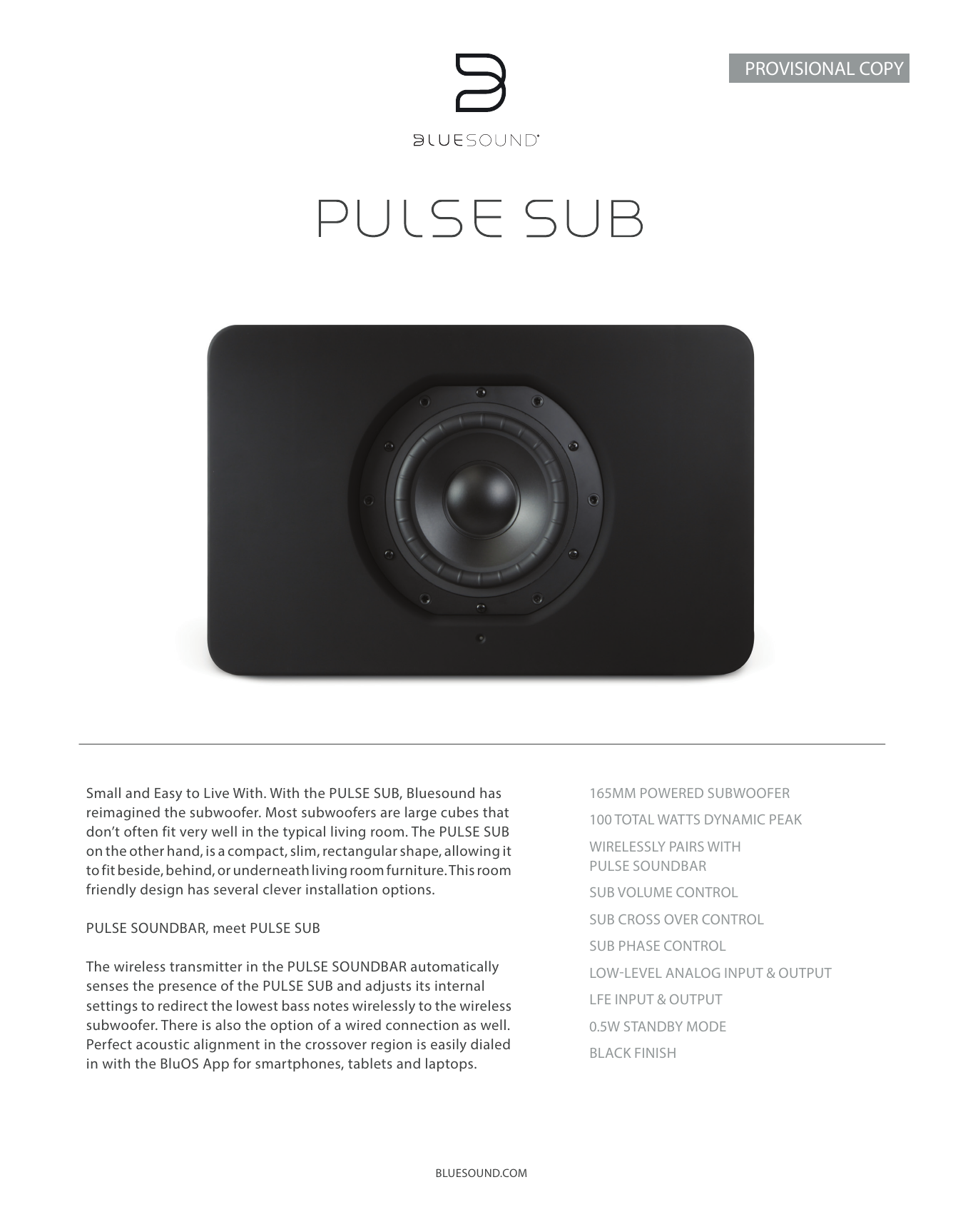 bluesound sub