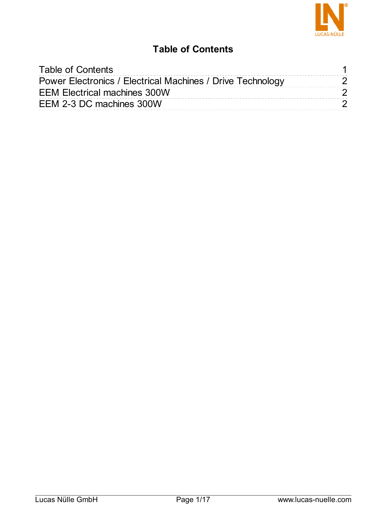 EEM 23 DC machines 300W Manualzz