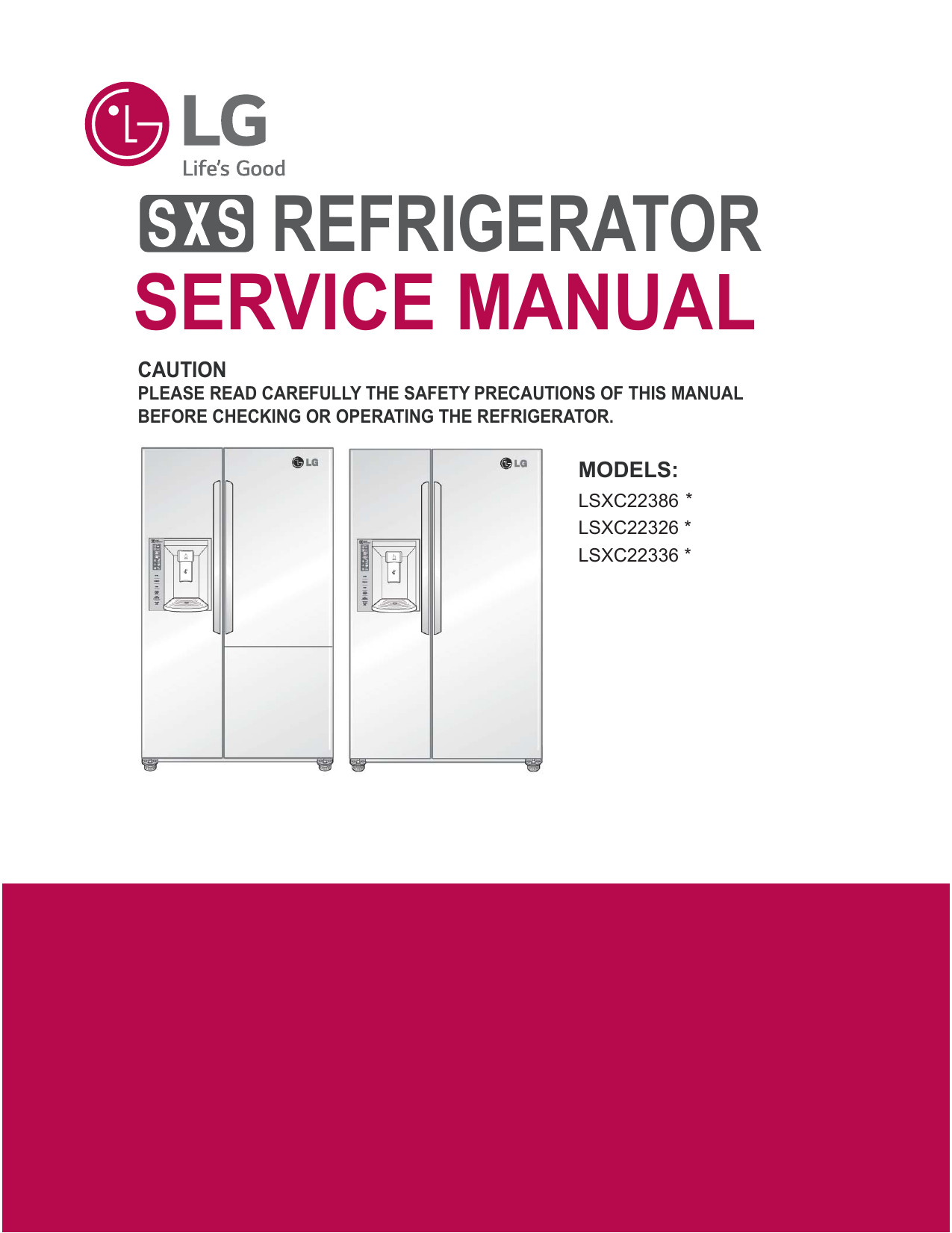 refrigerator service manual | Manualzz