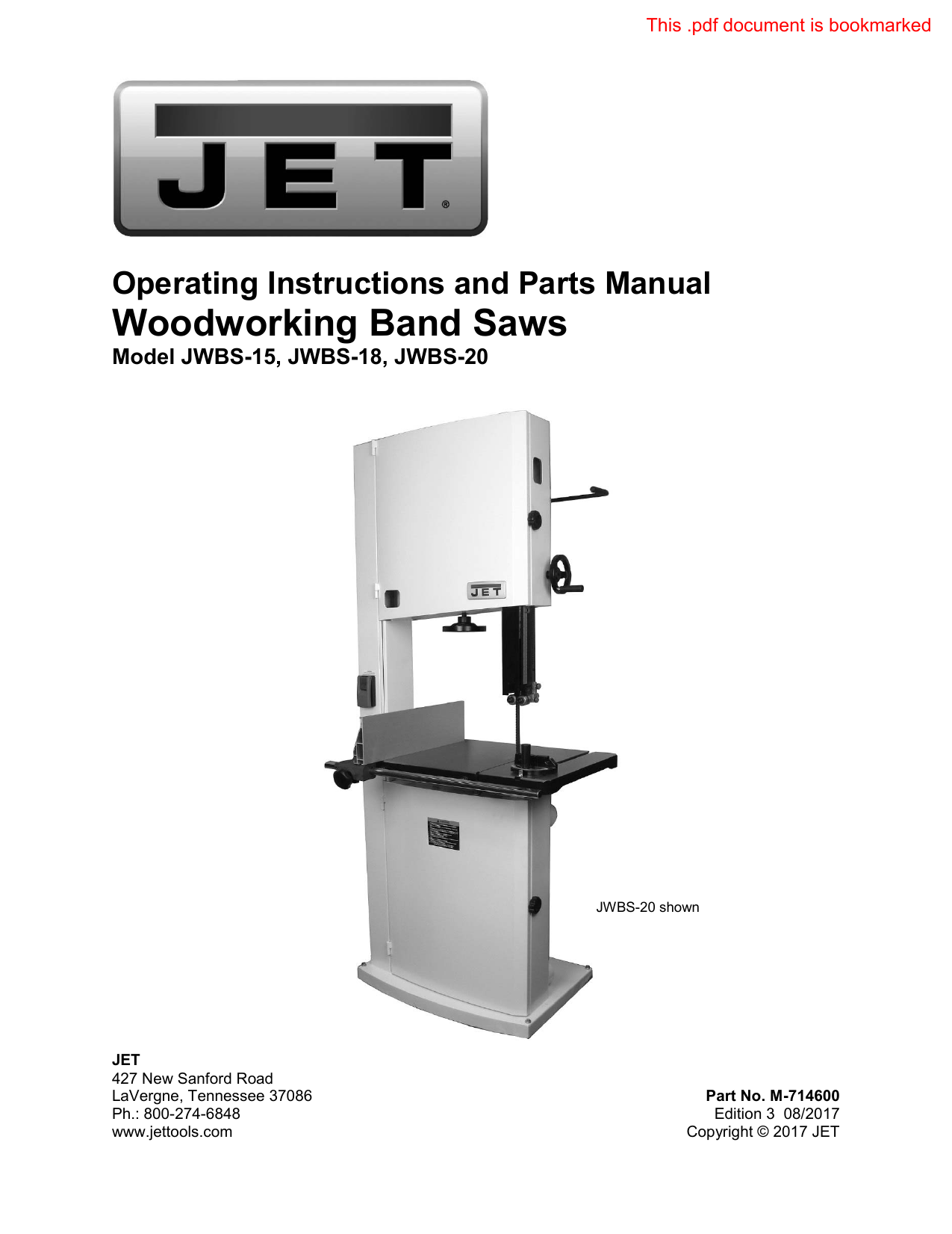 Manual JET Tools Manualzz