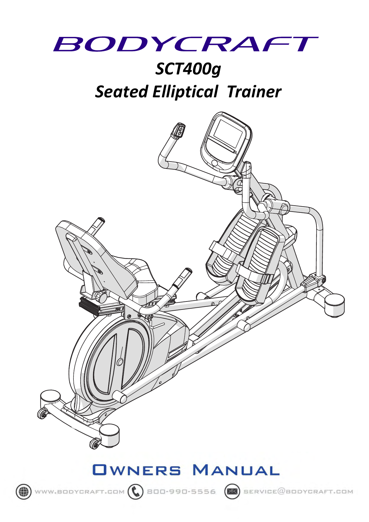 SCT400g Seated Elliptical Trainer Manualzz
