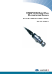 ORBISPHERE 31xxx Electrochemical Sensors Installation and Maintenance Manual