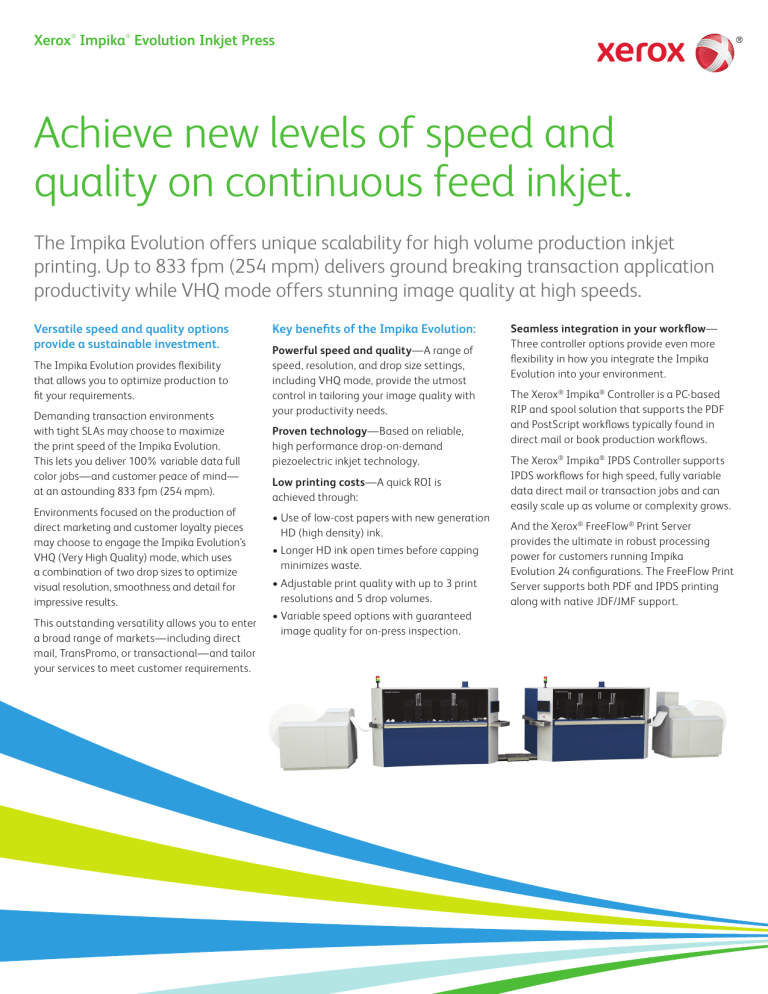 continuous feed inkjet printer