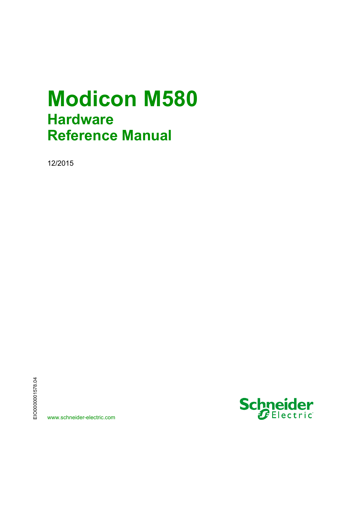 Modicon M580 Hardware Reference Manual Manualzz