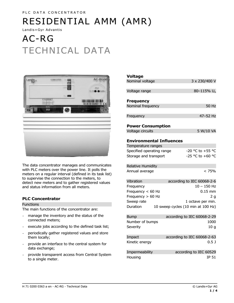 Concentrator Ac Rg Technical Data Manualzz