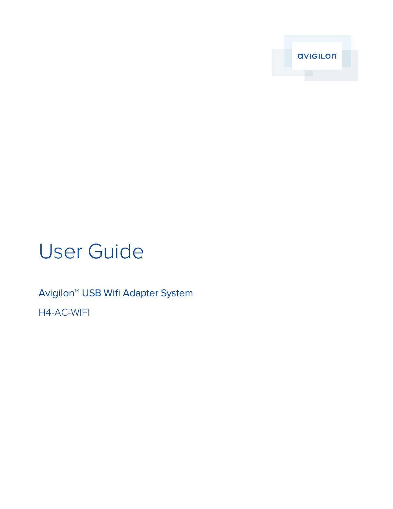 Avigilon H4-AC-WIFI User Manual | Manualzz