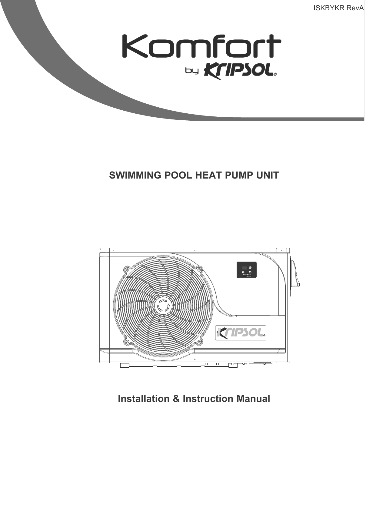 SWIMMING POOL HEAT PUMP UNIT Installation Manualzz