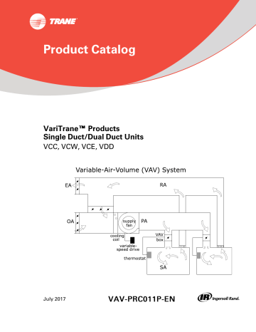 Product Catalog - VariTrane™ Products, Single Duct/Dual Duct | Manualzz Trane Vav Controller Wiring Diagram Manualzz