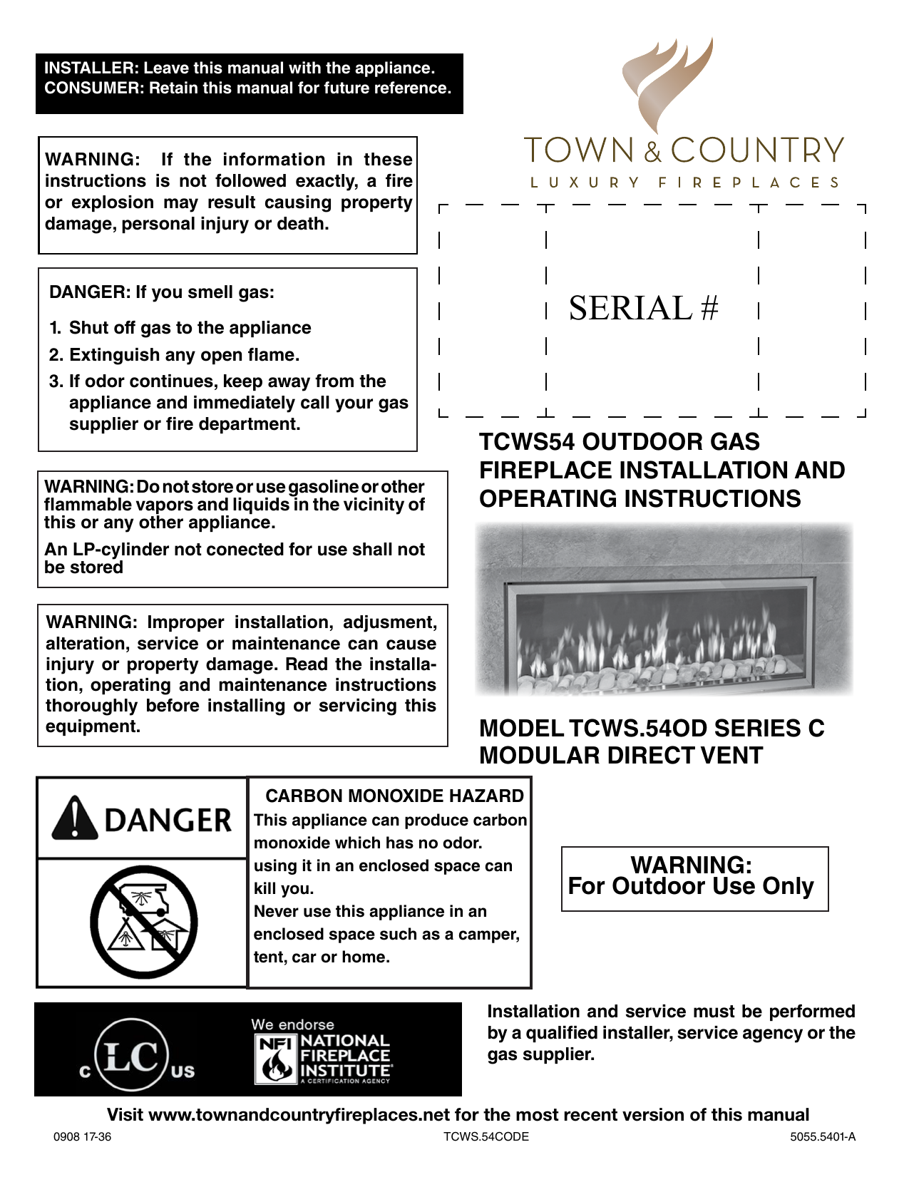 Serial Town And Country Fireplaces Manualzz Com