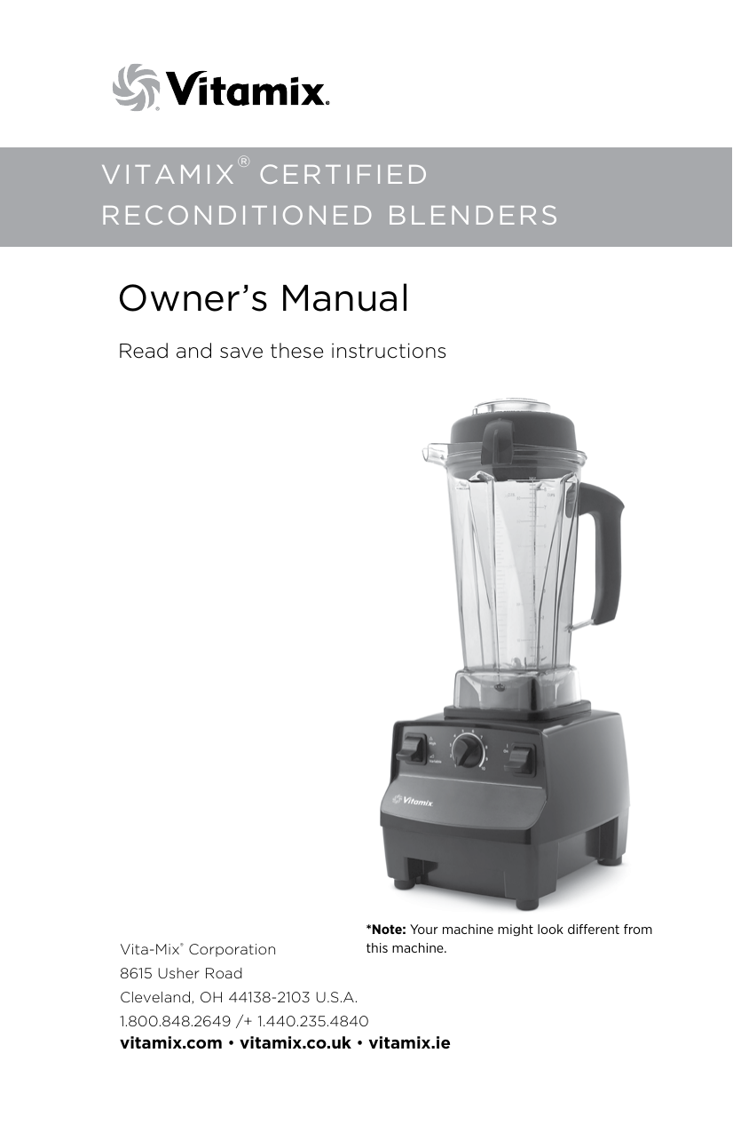 Vitamix Creations Owner's Manual Manualzz