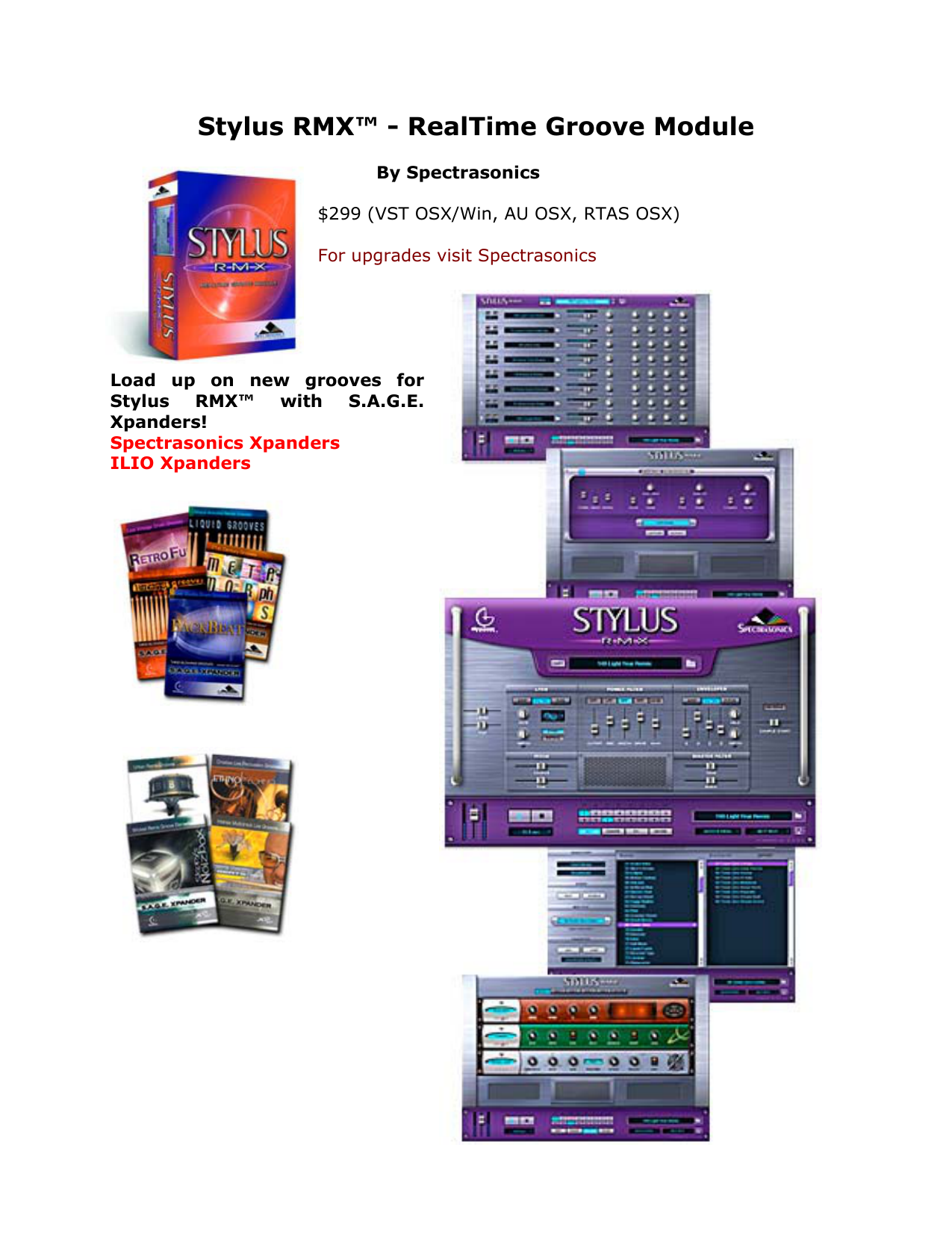 Stylus RMX™ - RealTime Groove Module | Manualzz.