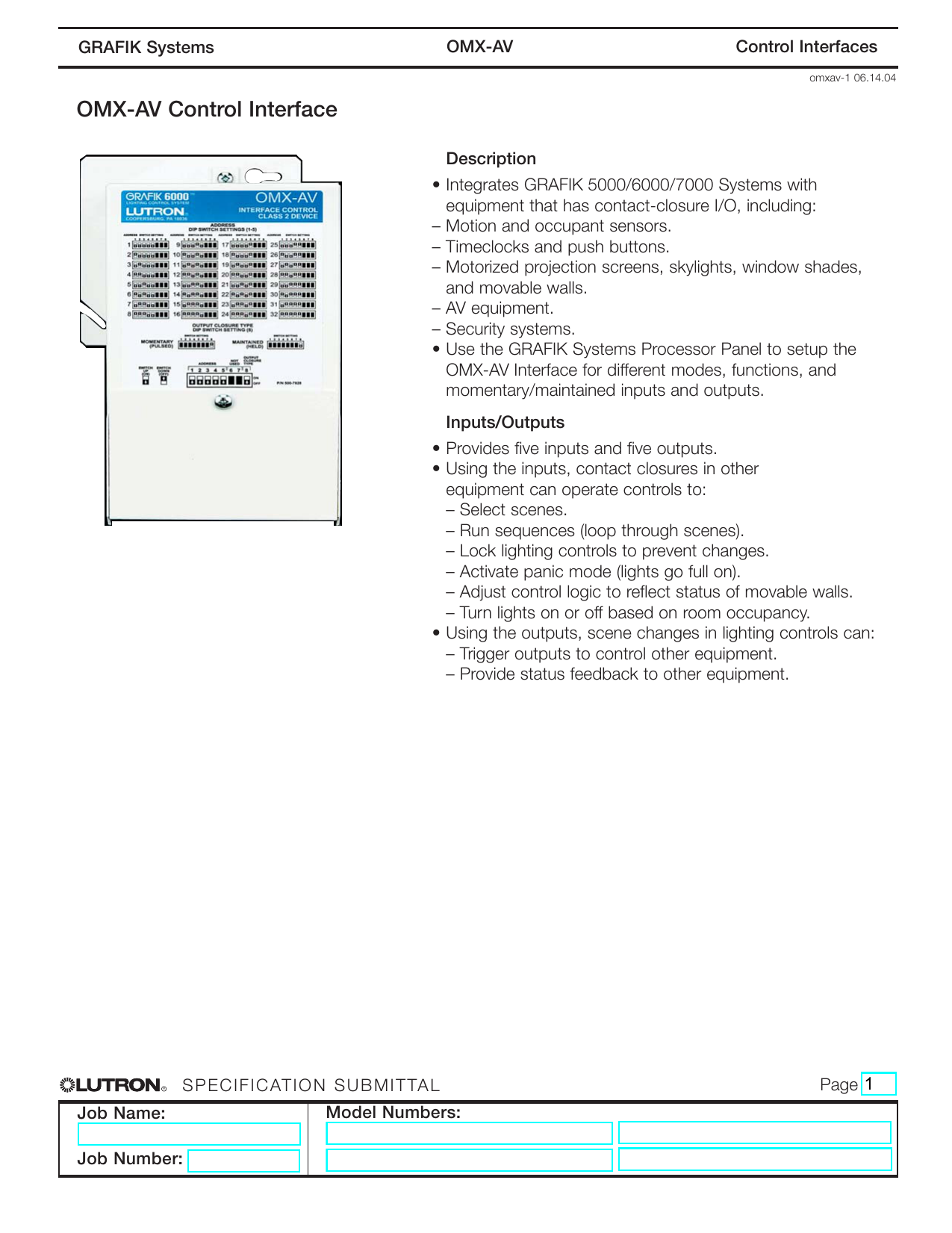 Omx Av Control Interface Manualzz