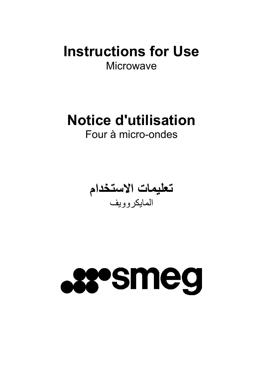 Smeg Microwave Instructions For Use Manual Manualzz