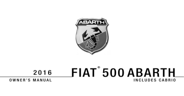 Fiat 2015 500 Abarth Owner's Manual | Manualzz