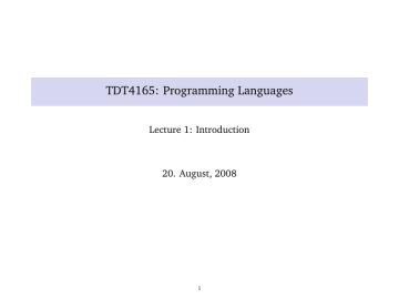 tdt4165 programming languages manualzz
