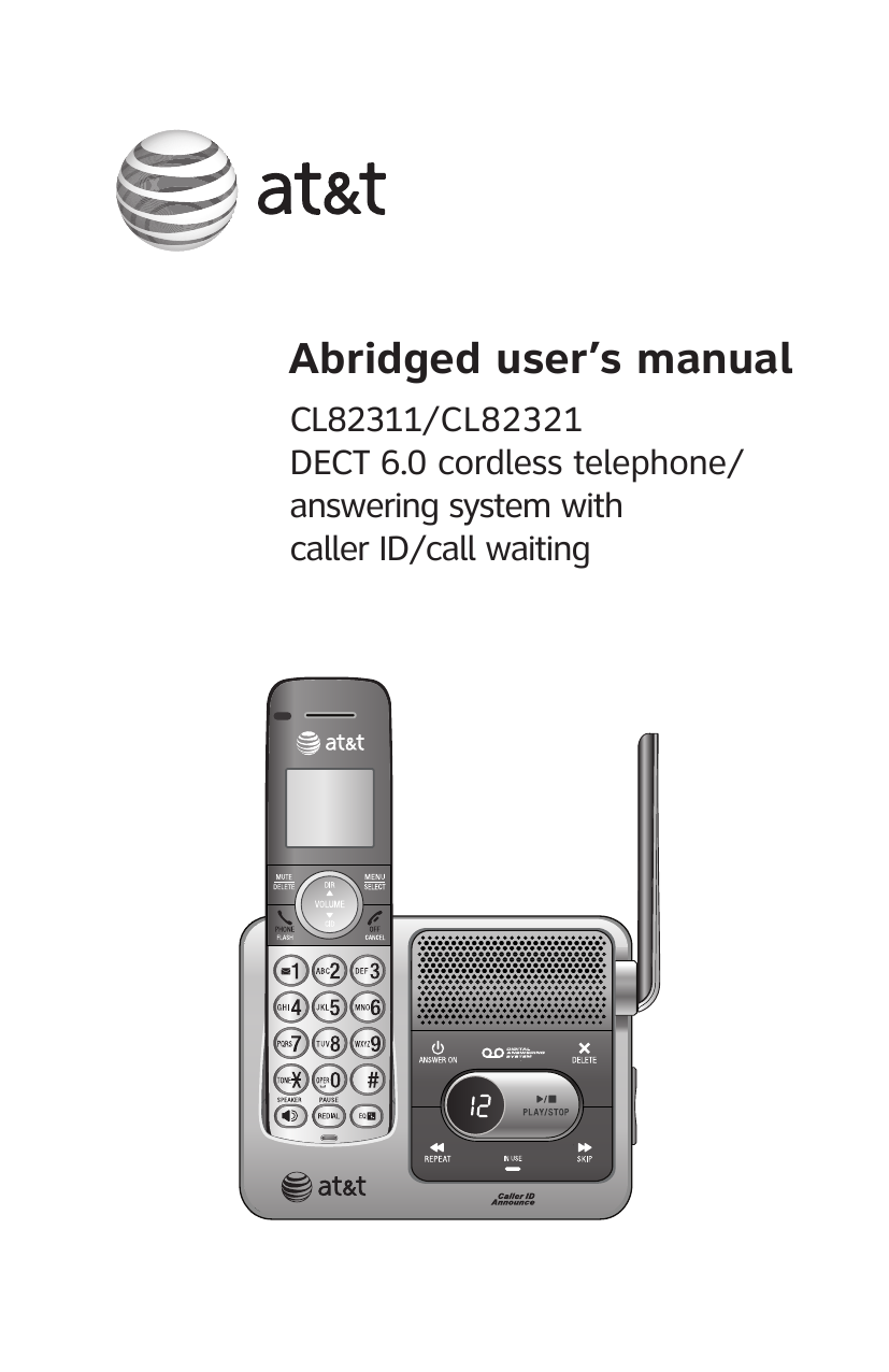 AT&T CL82311 User manual | Manualzz