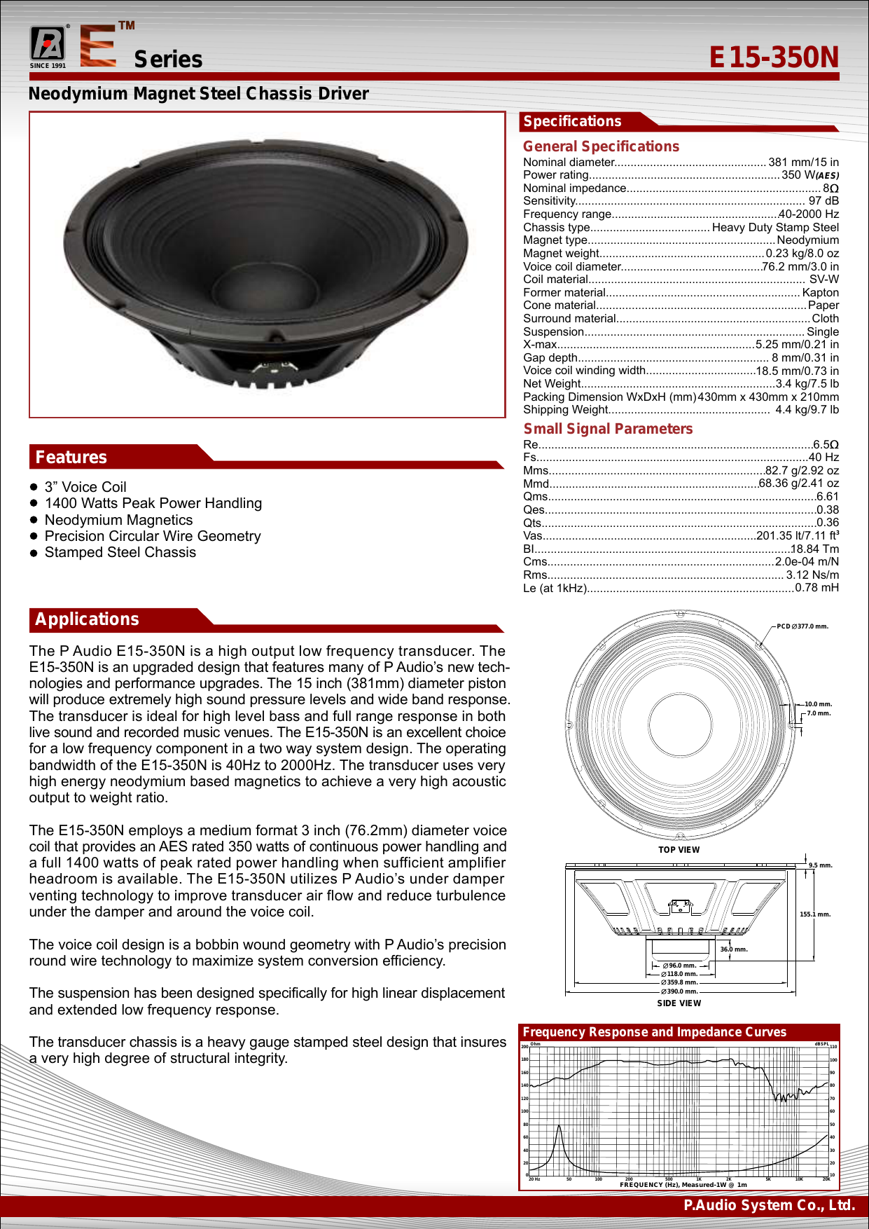p audio neodymium 12