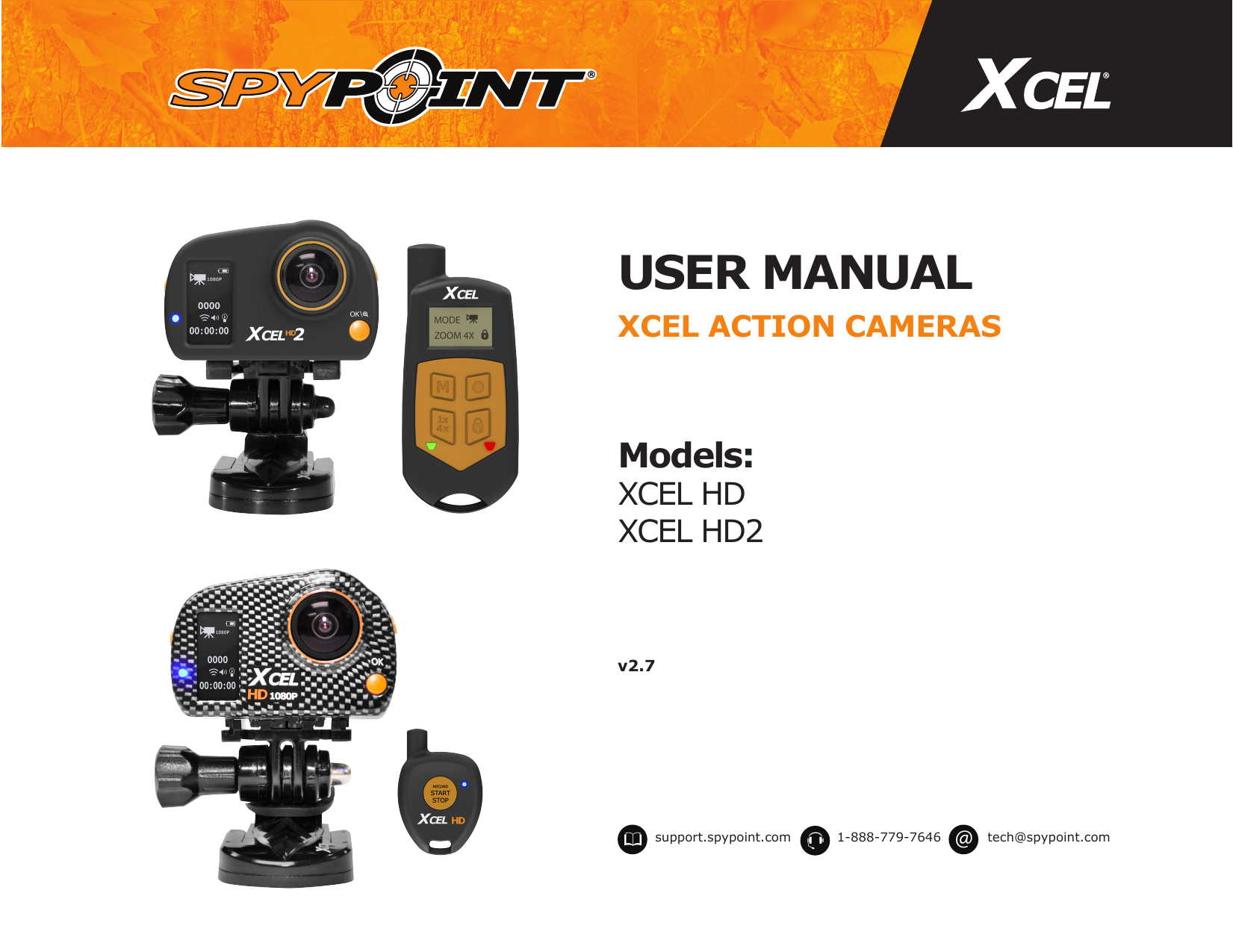 SPYPOINT Xcel Action Camera Sling Stud Mount Xhd-ssm for sale online 