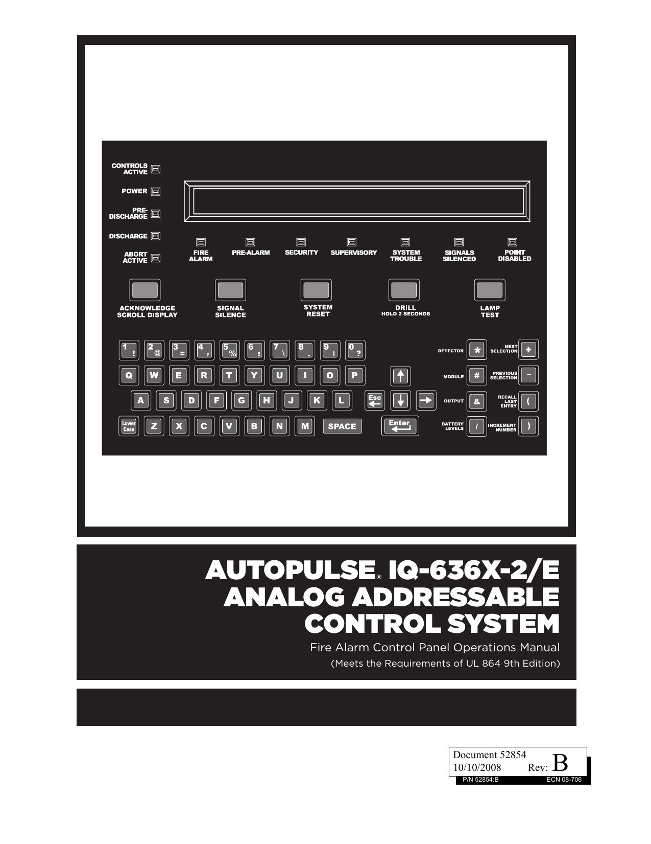autopulse® iq636x2/e analog addressable control system Manualzz