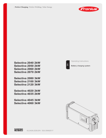 Fronius Operating Instructions | Manualzz