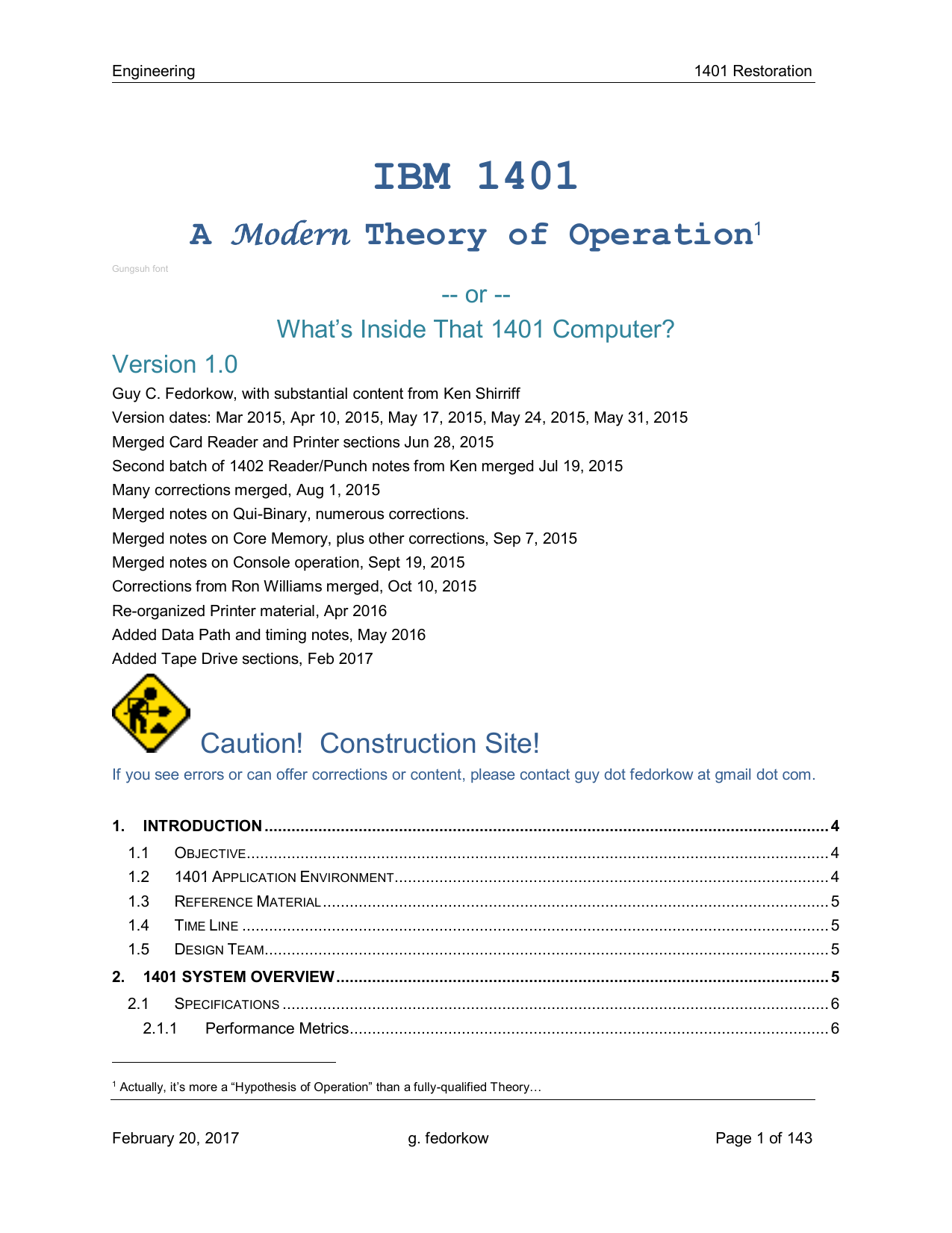 Modern Theory Of Operation Ibm 1401 Restoration Team Manualzz