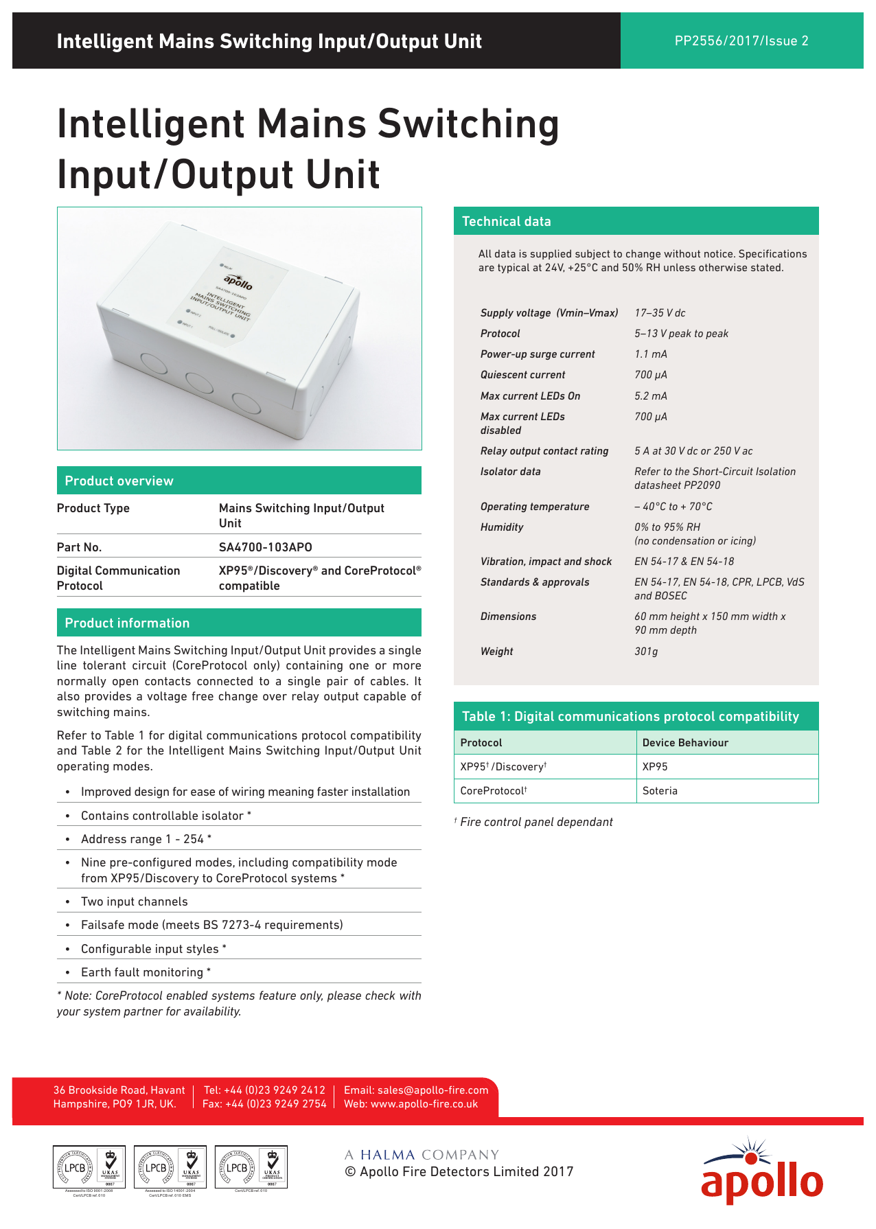 Facility Maintenance Safety Apollo Mains Switching Input Output Unit Business Office Industrial