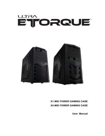 X1 MID-TOWER GAMING CASE X4 MID | Manualzz