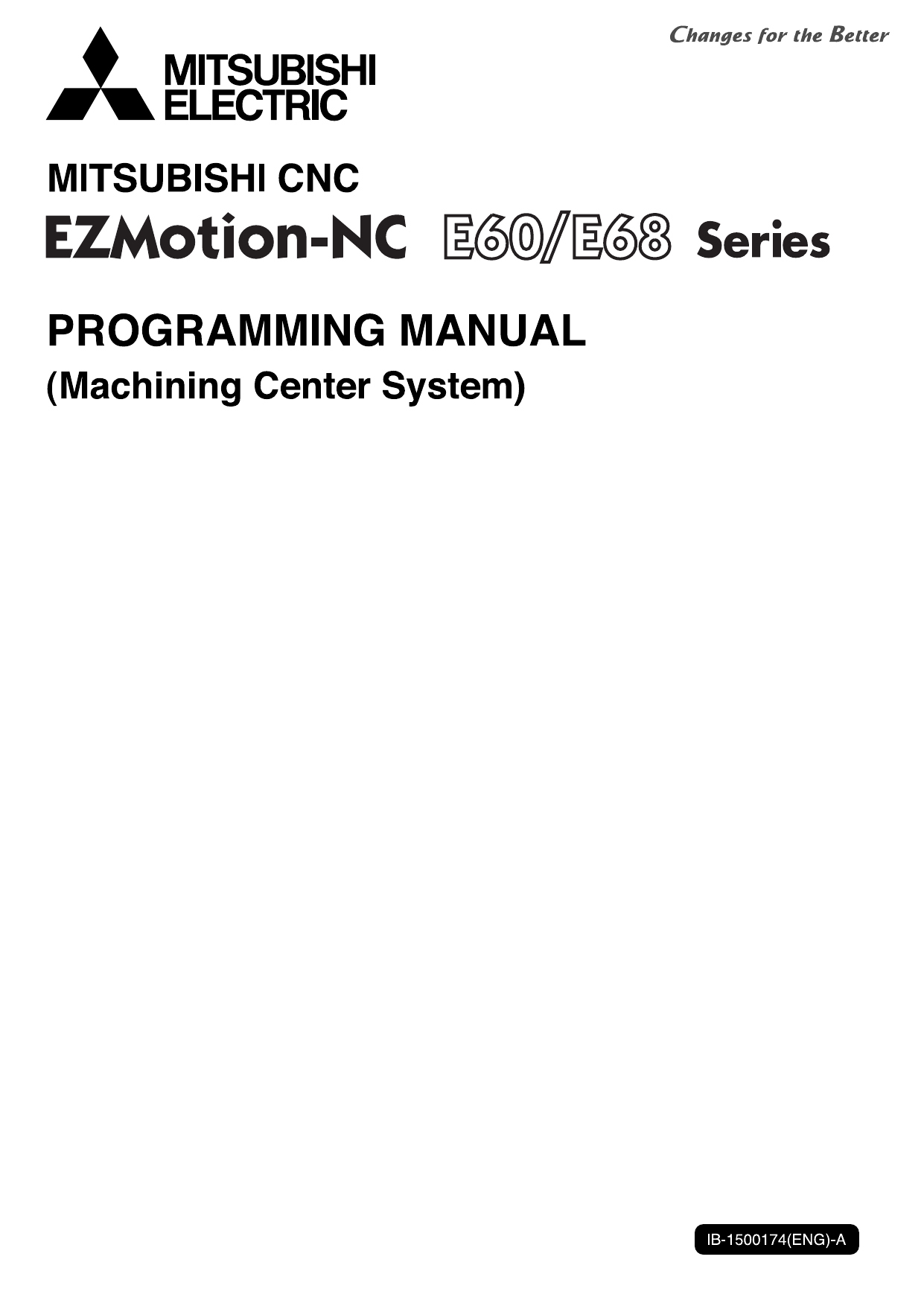 Mitsubishi Electric EZ Motion E60/E68 Series Programming Manual Mitsubishi Electric EZ Motion E60/E68 Series Programming Manual