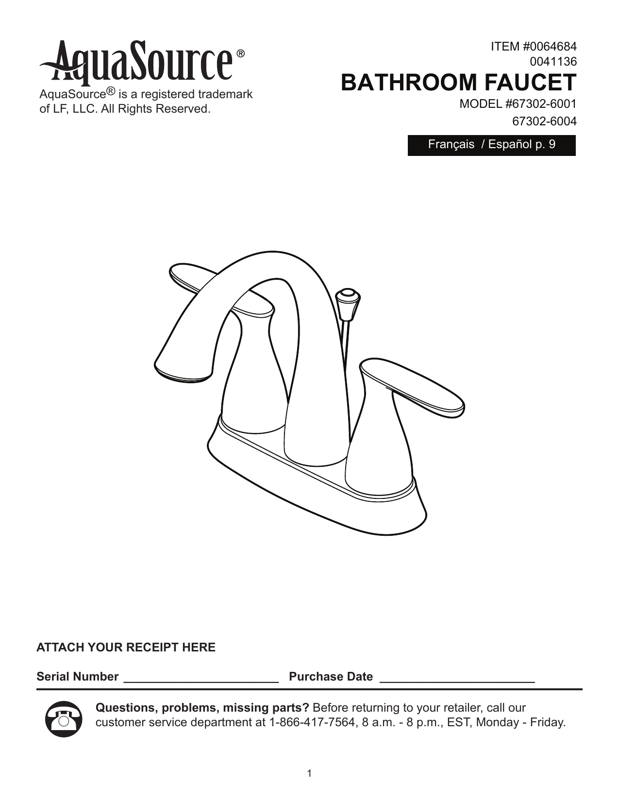Bathroom Faucet Manualzz