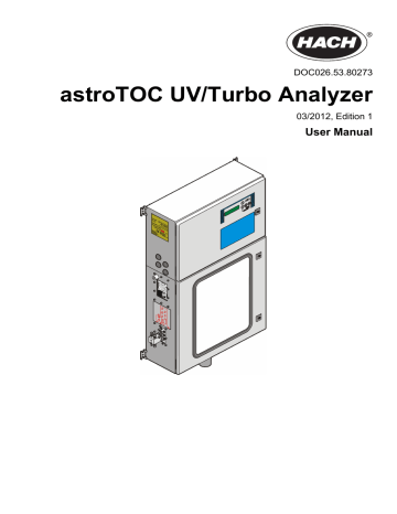 astroTOC UV/Turbo Analyzer | Manualzz