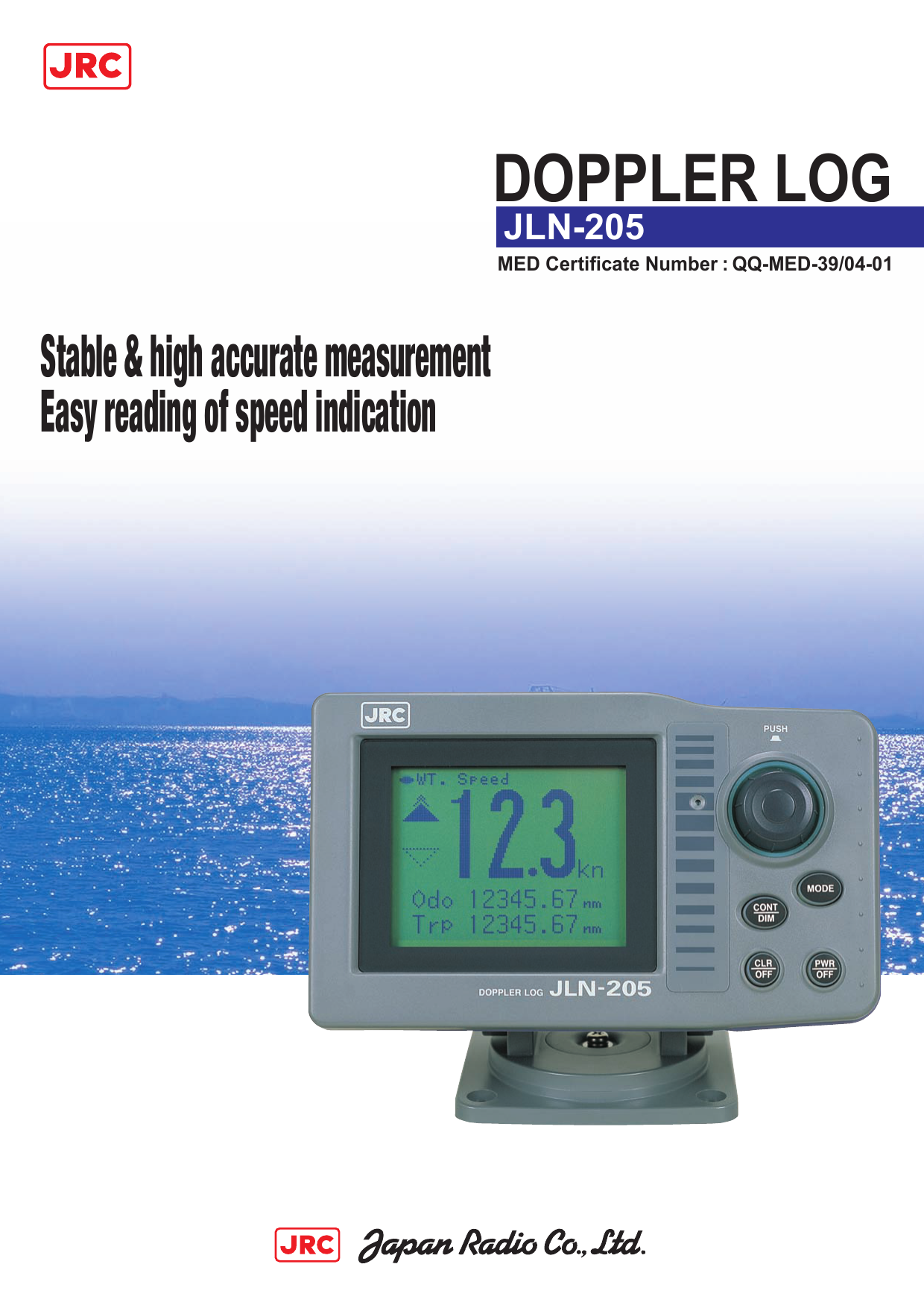 Doppler Log JLN205 Manualzz