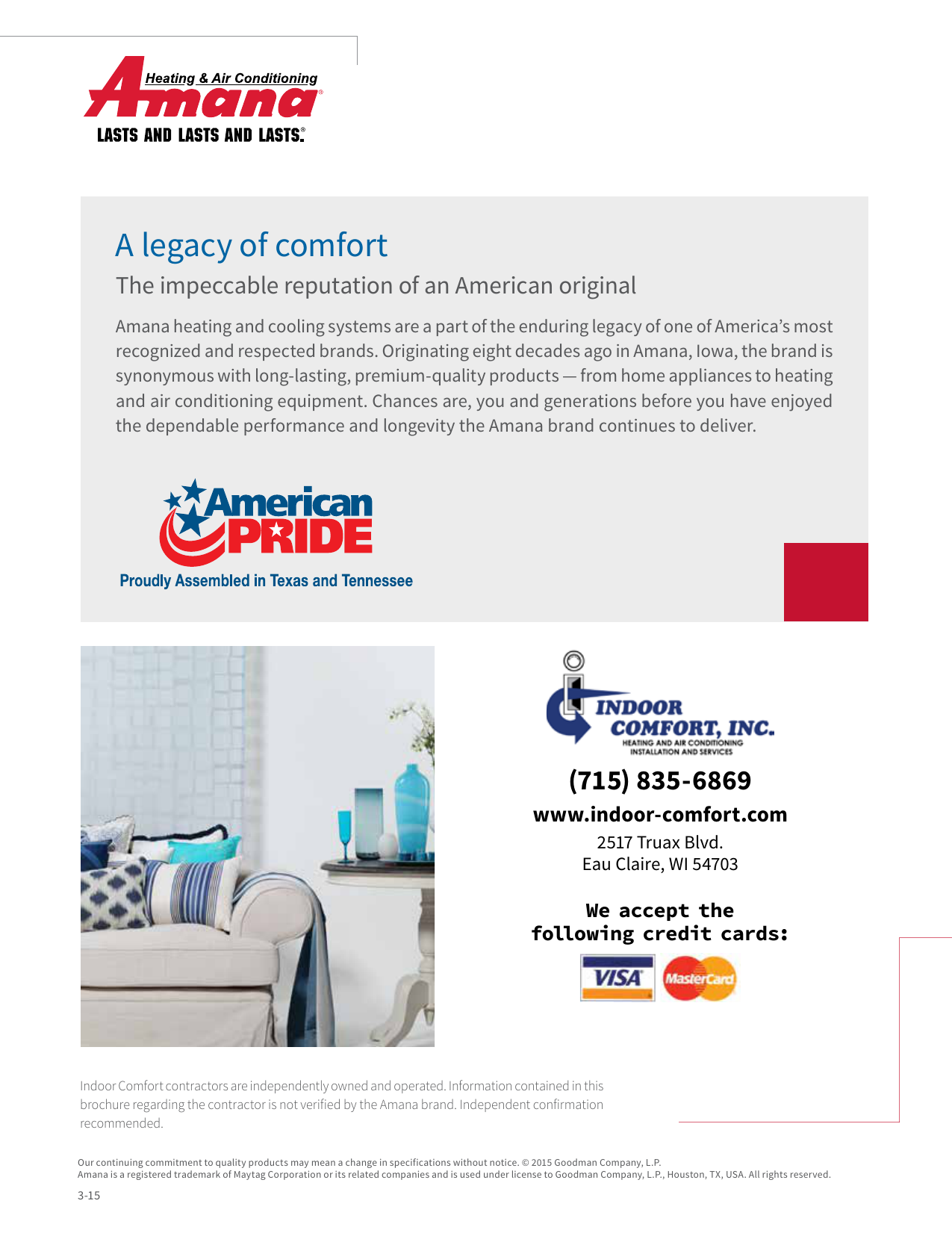 A Legacy Of Comfort Indoor Comfort Inc Manualzz Com