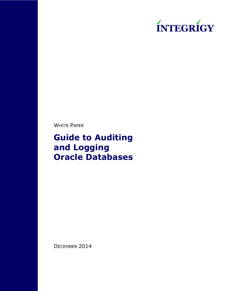 Guide to Logging and Auditing in Oracle EBusiness Suite Manualzz