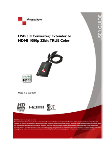 Avenview C-USB-HDM User manual | Manualzz