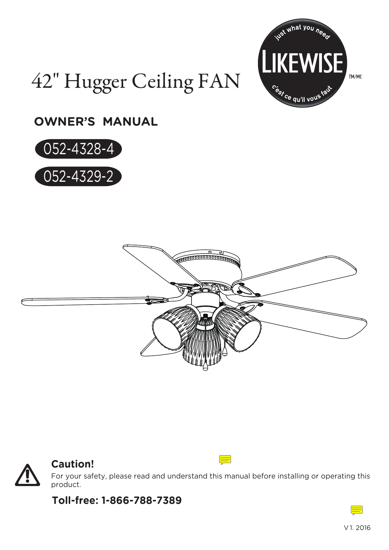 Ceiling Fan Exploded View