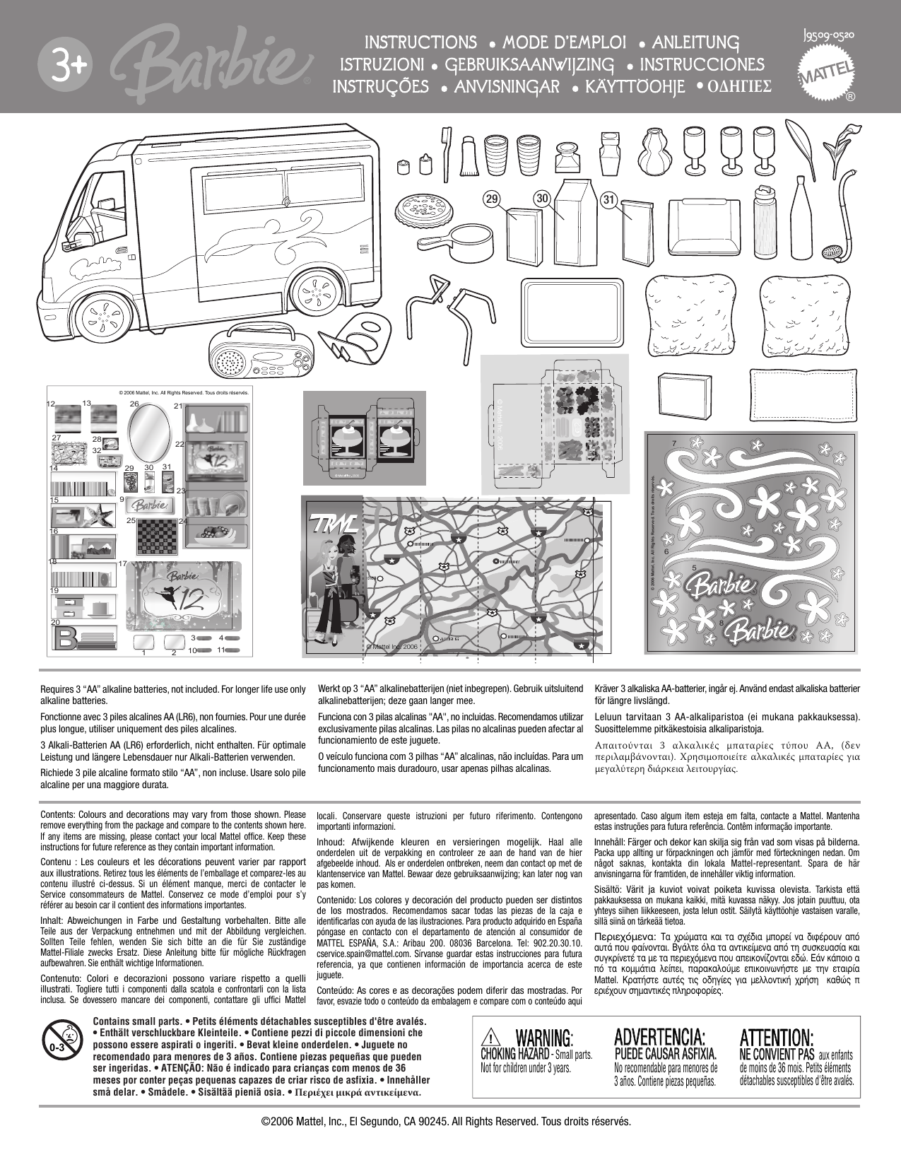 Barbie Barbie Hot Tub Party Bus Vehicle J9509 Operating Instructions Manualzz