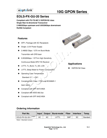 Eols Px Gu 1 Manualzz